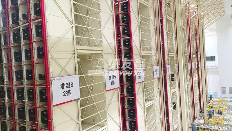 新能源锂电池行业堆垛机料箱式自动化立体仓库3