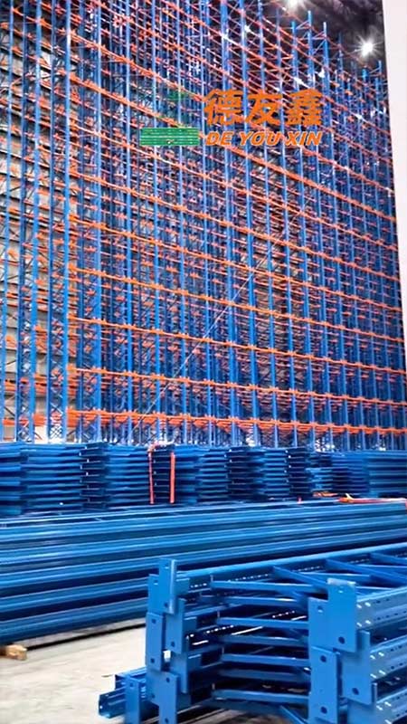 东南亚制造企业大型高架仓库，紧跟中国脚步，建四向穿梭车密集货架系统。