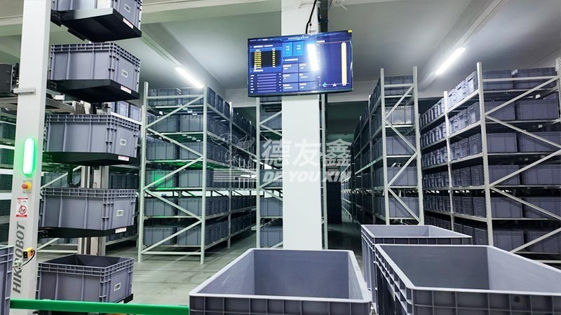 渔具钓具行业CTU料箱智能立体仓库3